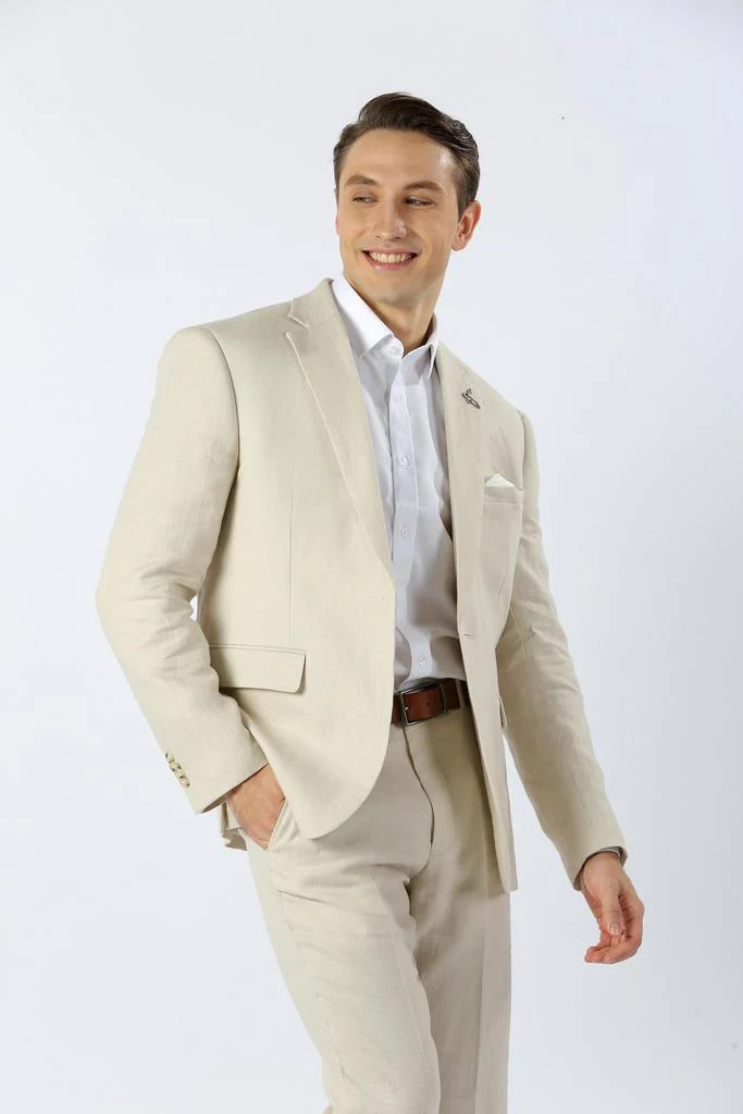 VARCE 2010 Pure Linen Havana Jacket - Sand