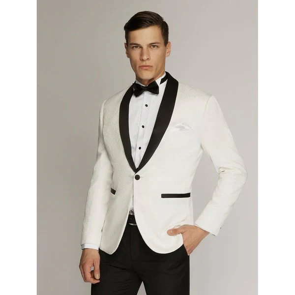 VARCE 2056 Leonardo Brocade Slim Fit Dinner Jacket