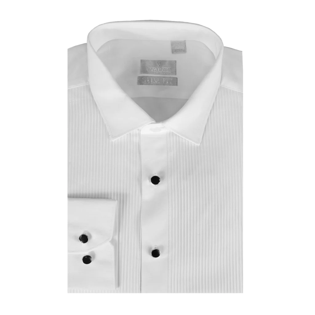 VARCE Jasper 1150 Poplin LS Dinner Shirt Regular Collar - White