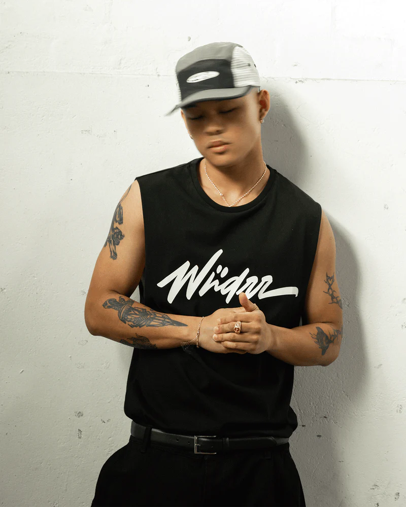 WNDRR APOLLO MUSCLE TOP - BLACK - Image 2