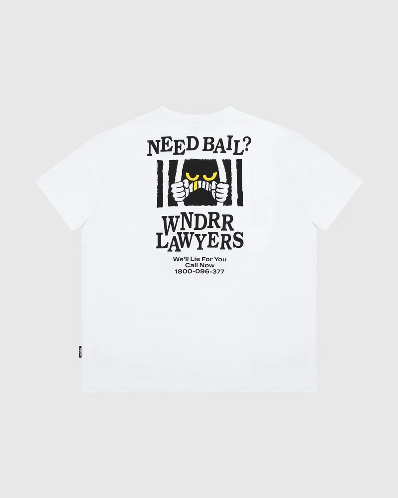 WNDRR Bail Box Fit Tee- White - Image 2