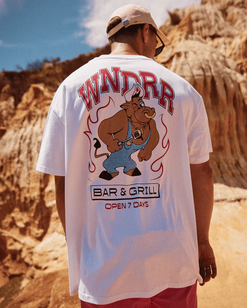 WNDRR BAR and GRILL BOX FIT TEE - White - Image 2