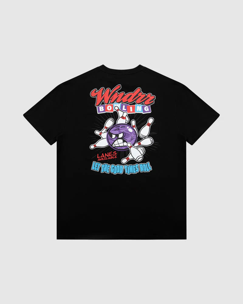 WNDRR BOWLING BOX FIT TEE - BLACK - Image 2
