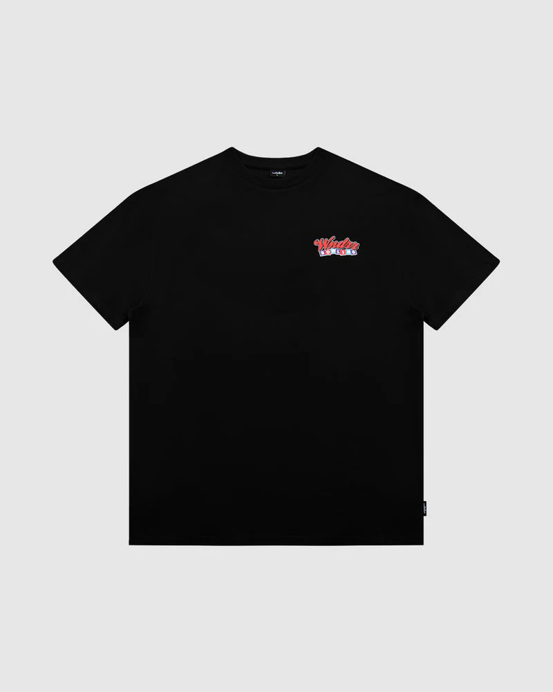 WNDRR BOWLING BOX FIT TEE - BLACK - Image 4