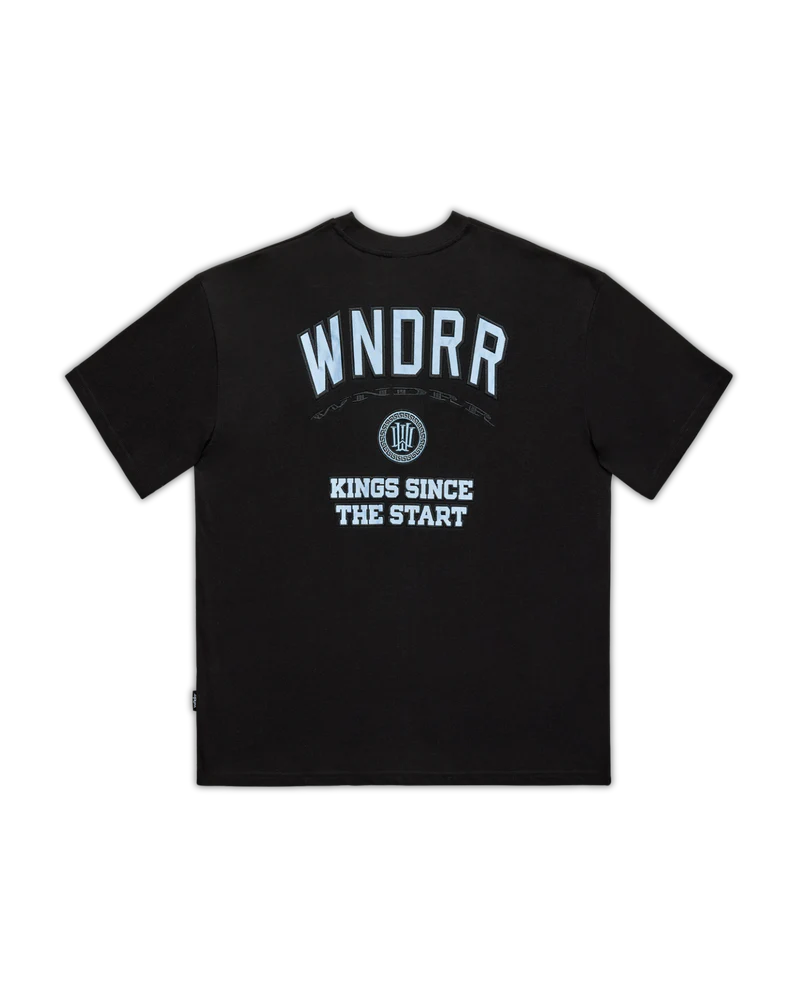 WNDRR EMPORIUM HEAVY WEIGHT TEE - BLACK - Image 2