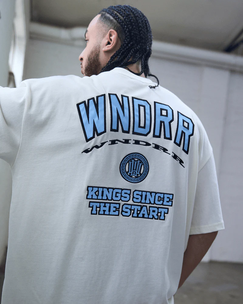 WNDRR EMPORIUM HEAVY WEIGHT TEE - Off White - Image 3