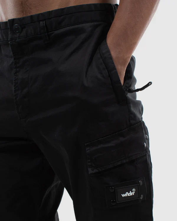 WNDRR FAIRFAX CARGO PANT - BLACK - Image 4