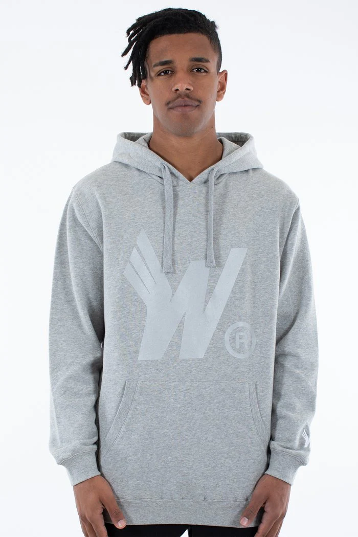 WNDRR FLIGHTS HOOD SWEAT - GREY MARLE