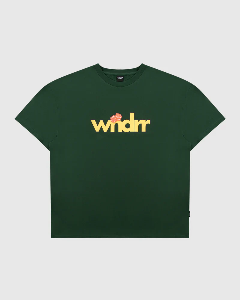 WNDRR HIGH ROLL BOX FIT TEE - Forest Green