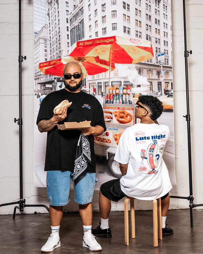 WNDRR Hot Dog Box Fit Tee - White - Image 5