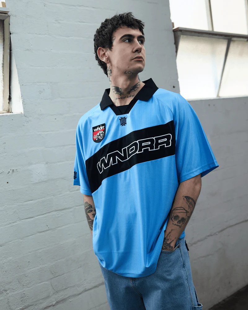 WNDRR Incline Football Jersey - Blue/Black - Image 3