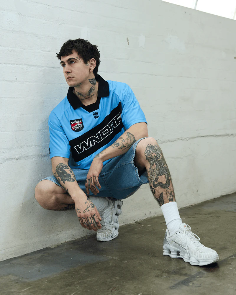 WNDRR Incline Football Jersey - Blue/Black - Image 4