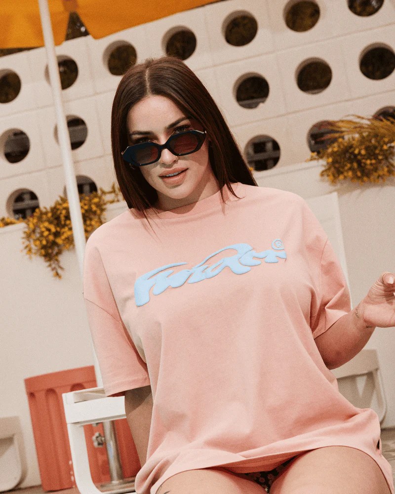 WNDRR INFLUX BOX FIT TEE - PEACH - Image 3