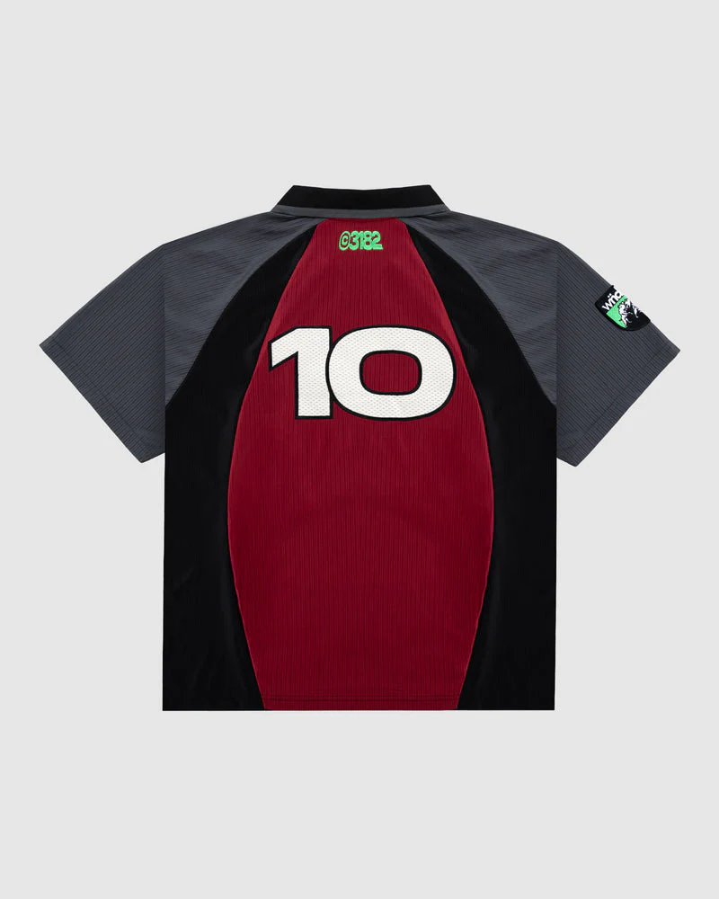 WNDRR Kickoff Football Jersey - Black/Red - Image 4