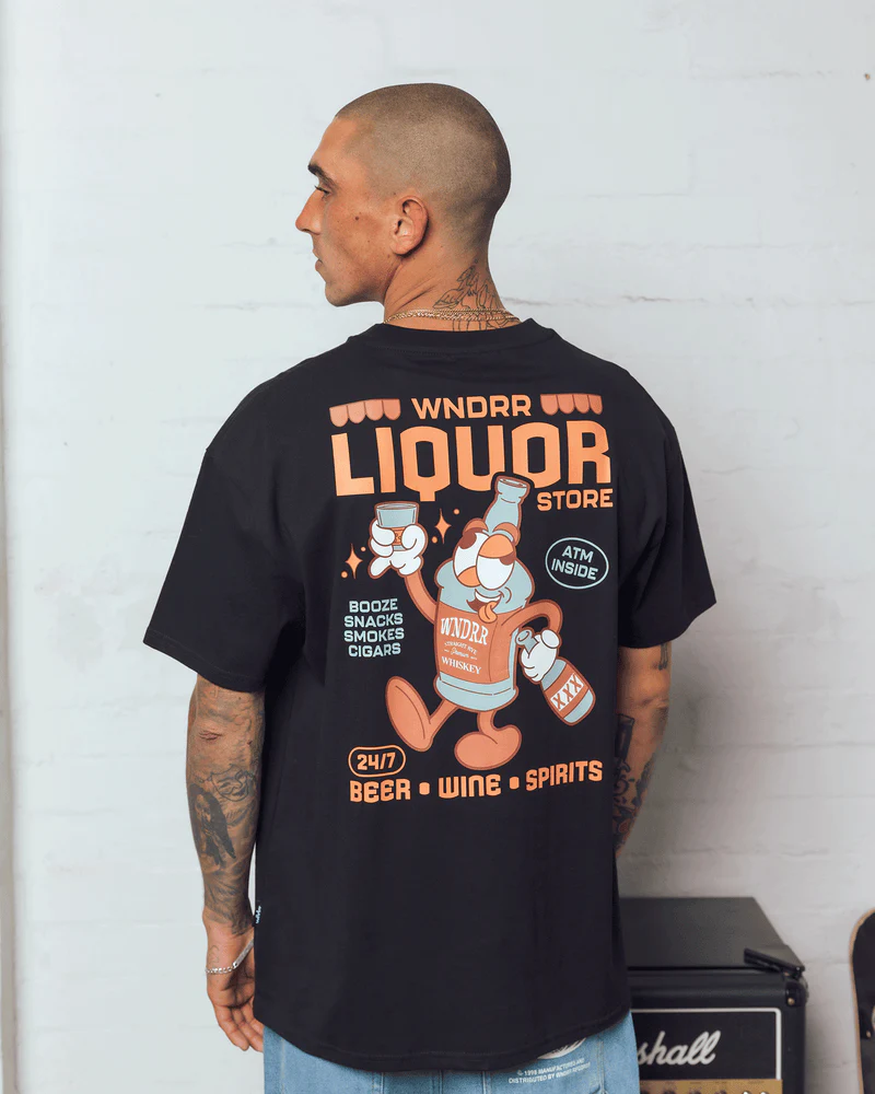 WNDRR Liquor Box Fit Tee - Black