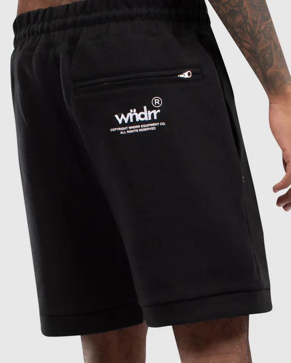 WNDRR OFFCUT TECH TRACKSHORT - Black - Image 3