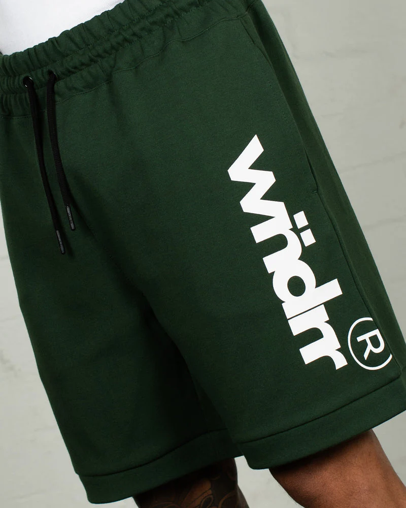WNDRR OFFCUT TECH TRACKSHORT - Forest Green - Image 5