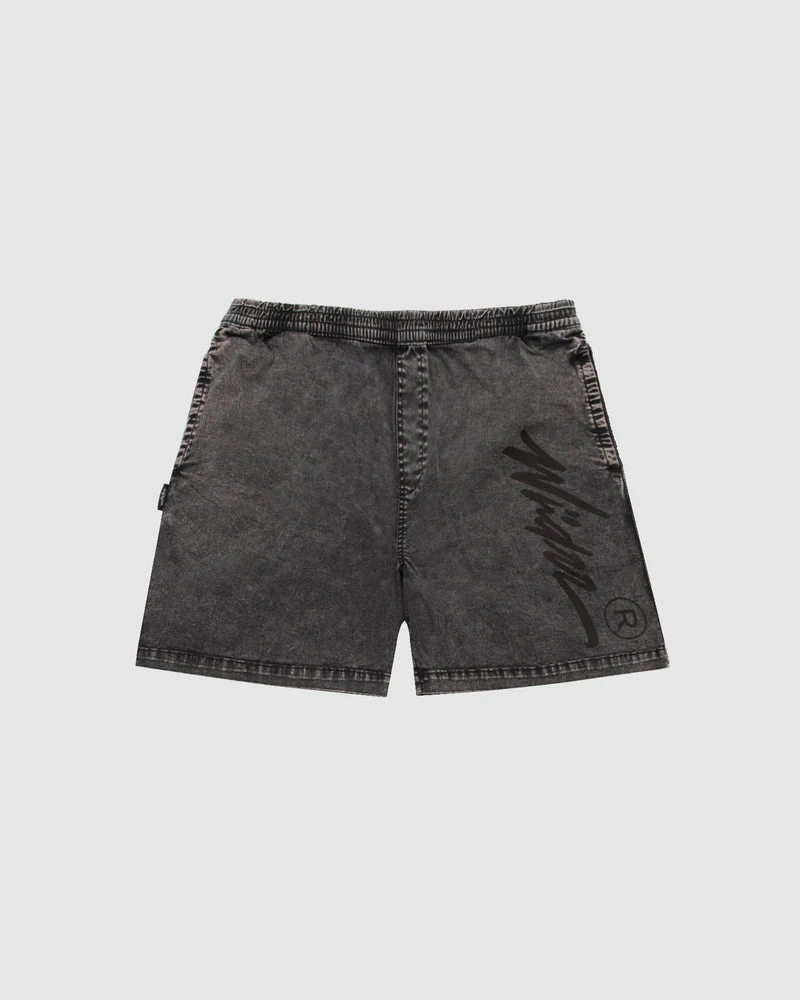 WNDRR OFFEND BEACH SHORT - Washed Black - Image 4