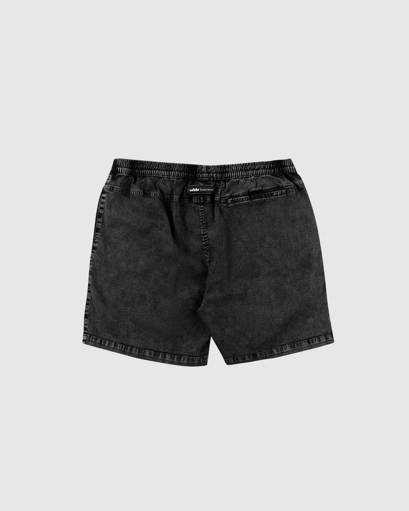 WNDRR OFFEND BEACH SHORT - Washed Black - Image 5