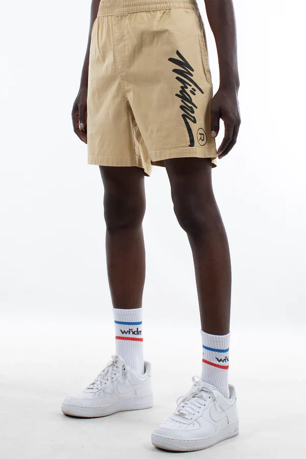WNDRR OFFEND BEACH SHORT - Tan - Image 4