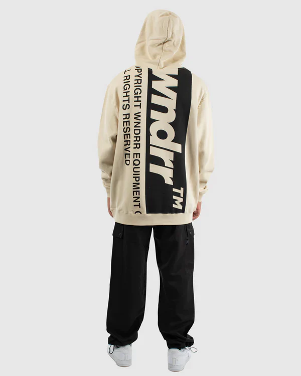 WNDRR OUTLASH HOOD SWEAT - TAN - Image 2