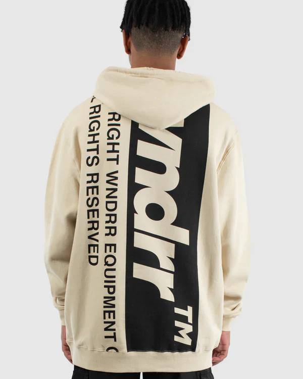 WNDRR OUTLASH HOOD SWEAT - TAN - Image 3