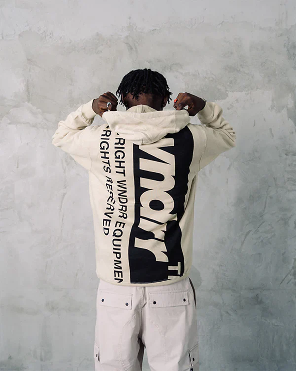 WNDRR OUTLASH HOOD SWEAT - TAN - Image 4