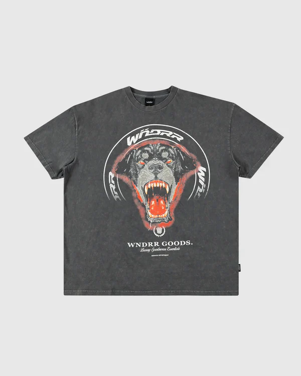wndrr PUREBREED VINTAGE FIT TEE - Washed Grey - Image 2