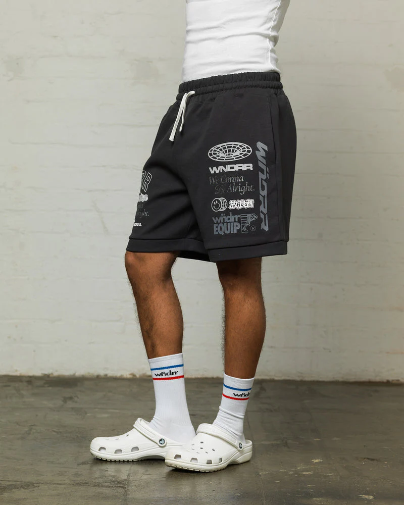 WNDRR Represent Tech Trackshort- Faded Black