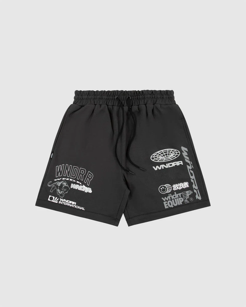 WNDRR Represent Tech Trackshort- Faded Black - Image 3