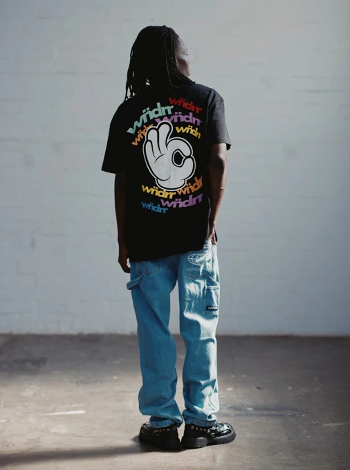 WNDRR RIBBON BOX FIT TEE - BLACK - Image 3