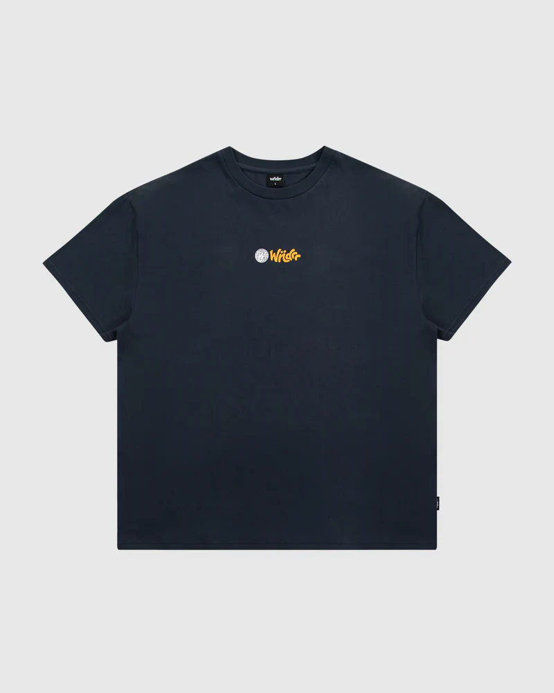 WNDRR Ricky Box Fit Tee - Navy