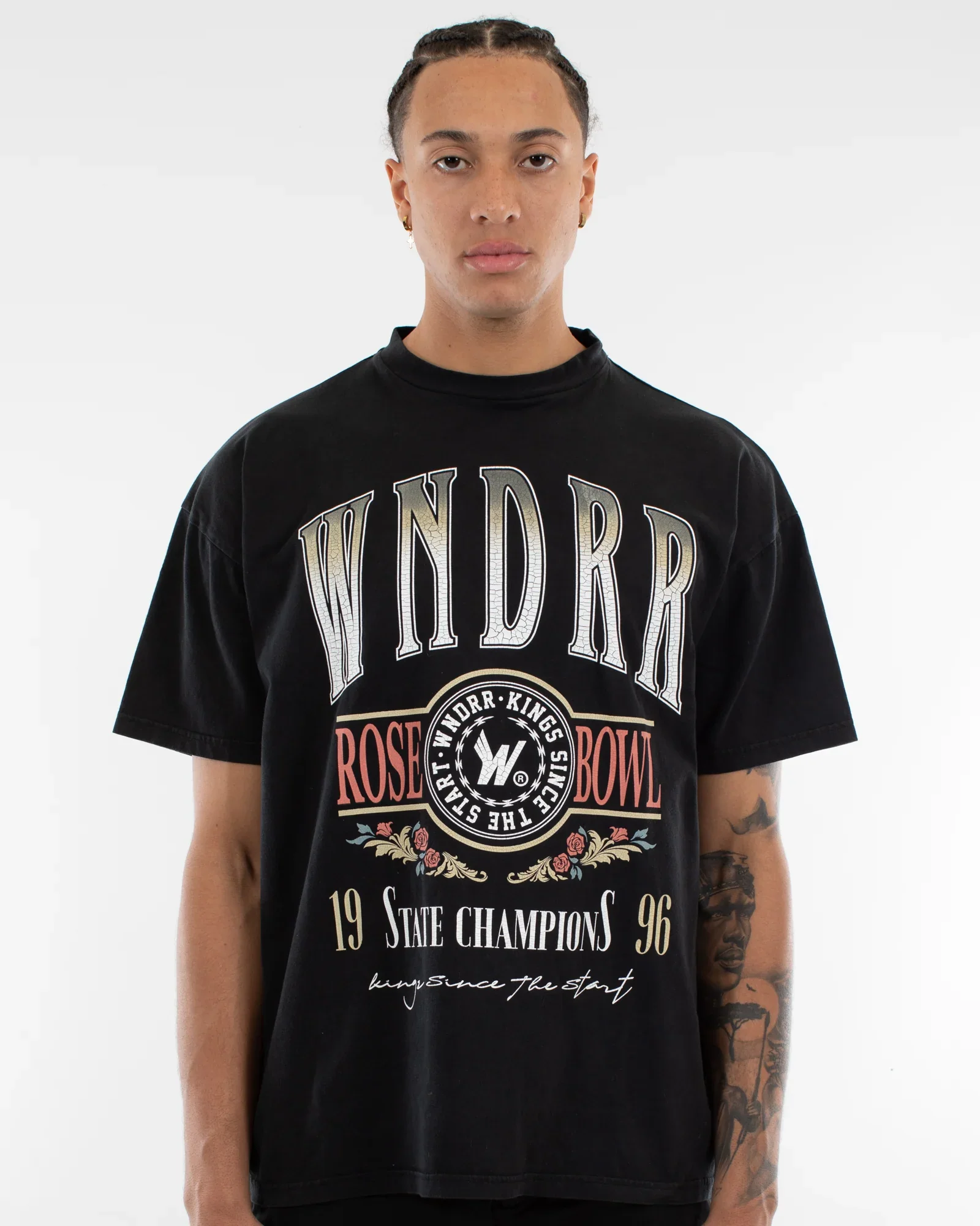 WNDRR Rose Bowl Vintage Tee - Washed Black
