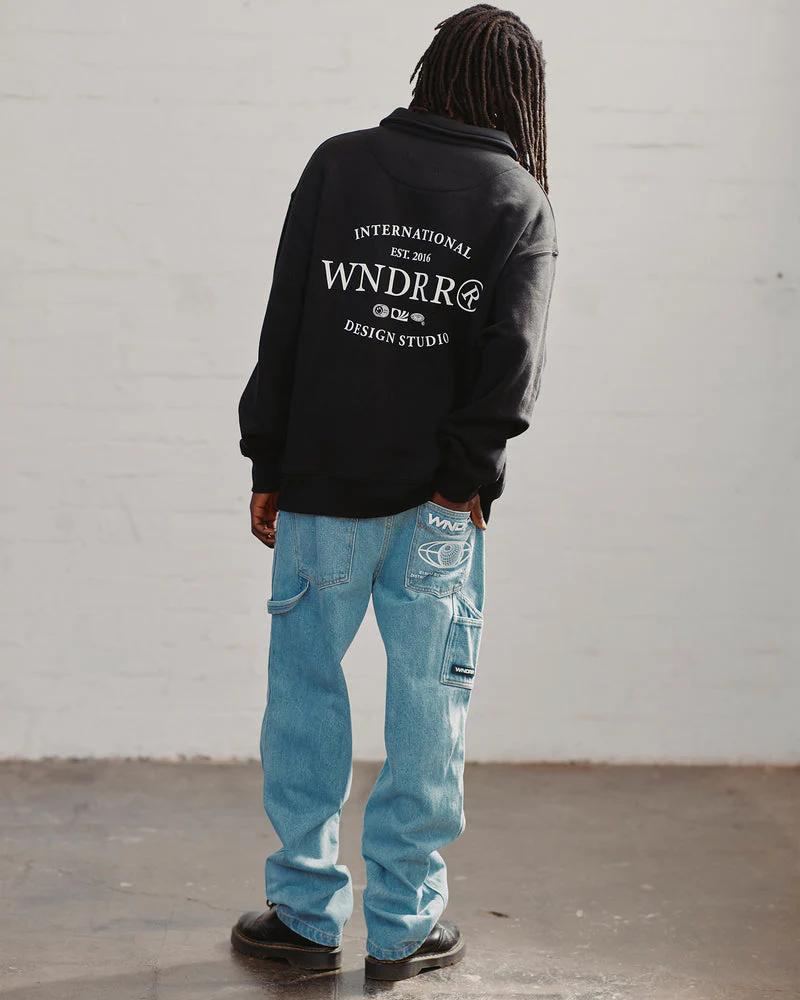WNDRR SHERIFF RUGBY SWEAT - BLACK - Image 3
