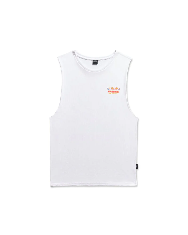 WNDRR Sin City Muscle Top - White - Image 3