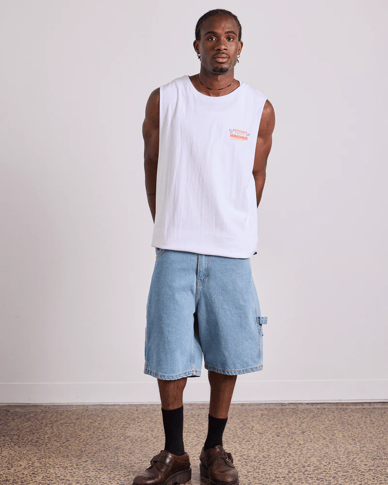 WNDRR Sin City Muscle Top - White - Image 5