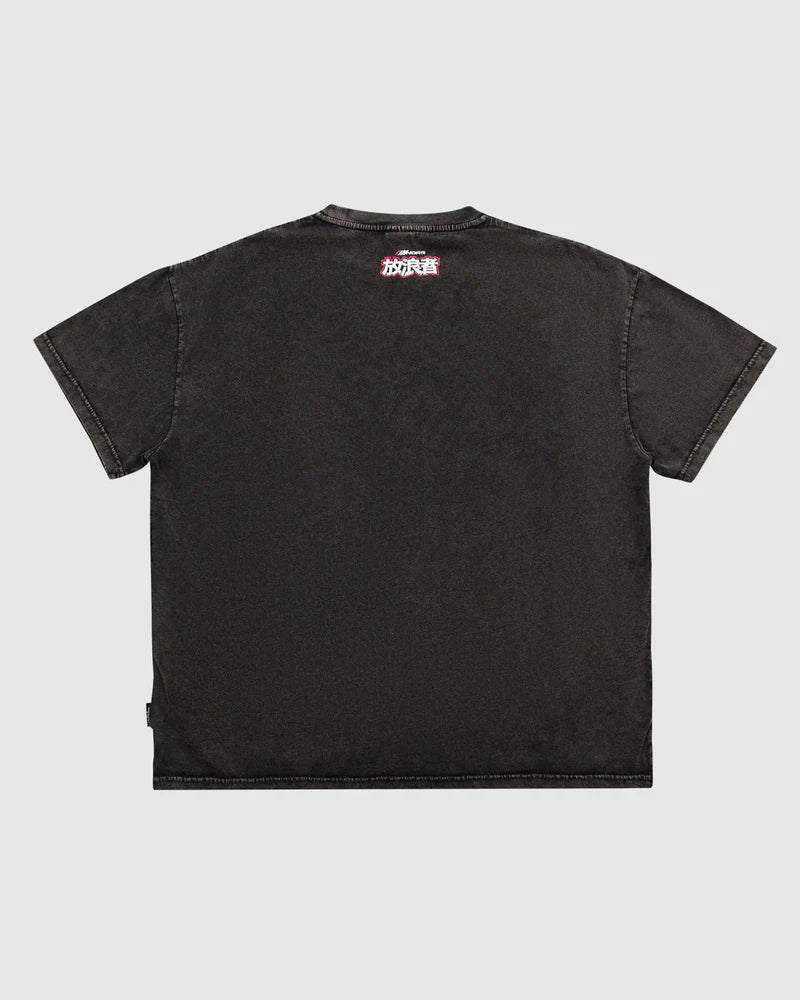 WNDRR SPEEDHUNTER VINTAGE FIT TEE - Washed Black - Image 6