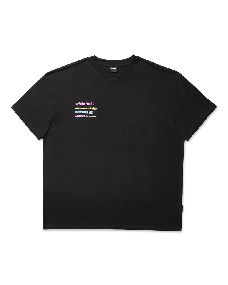 WNDRR SPONSORED BOX FIT TEE - BLACK - Image 2