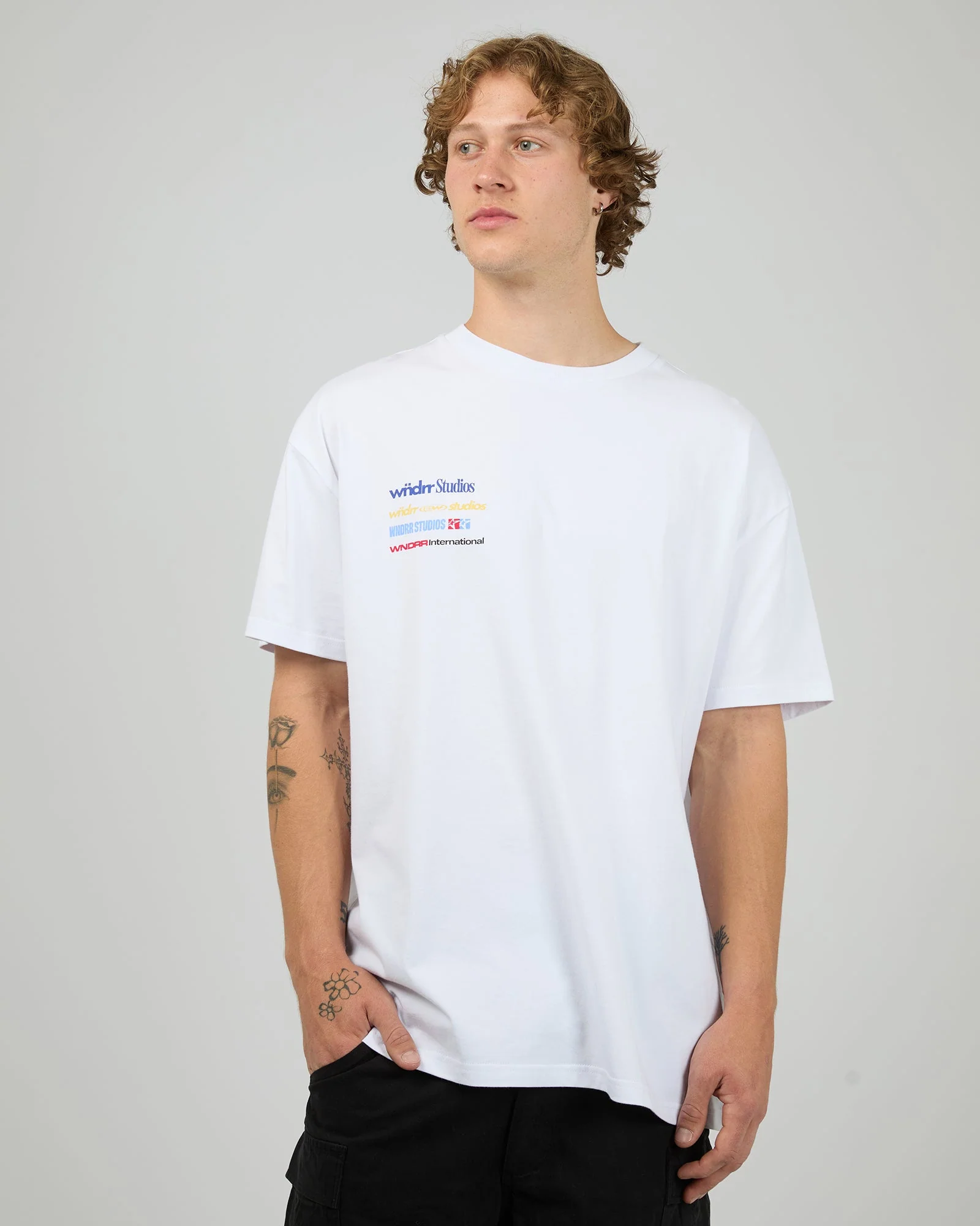 WNDRR SPONSORED BOX FIT TEE - White - Image 2