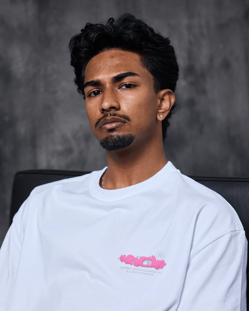 WNDRR TEST BOX FIT TEE - WHITE