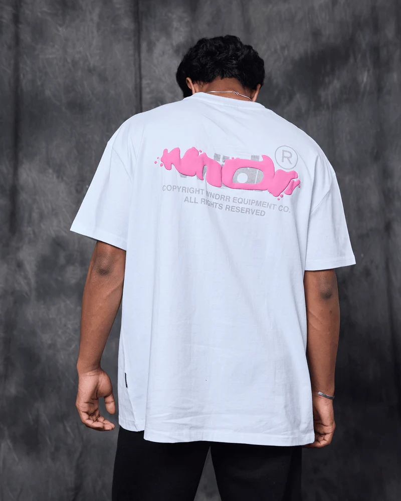 WNDRR TEST BOX FIT TEE - WHITE - Image 2