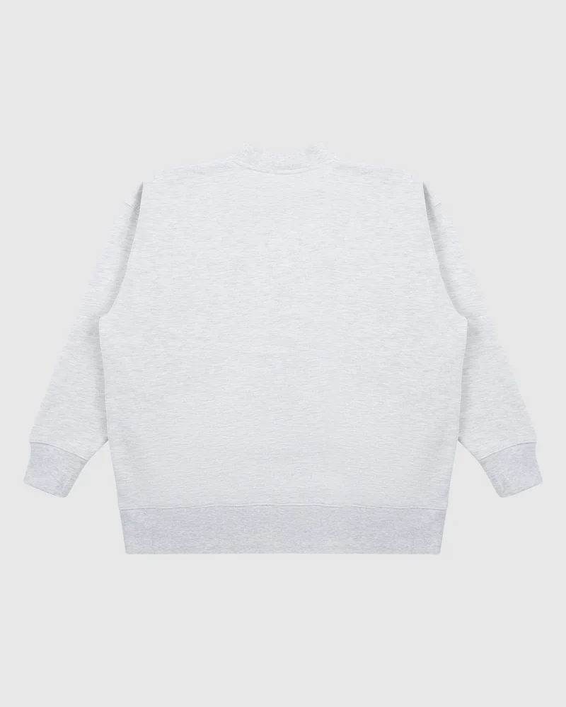WNDRR Top Shelf Crew Sweat- White Marle - Image 4