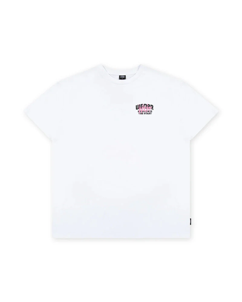 WNDRR TOP TIER BOX FIT TEE - WHITE - Image 3