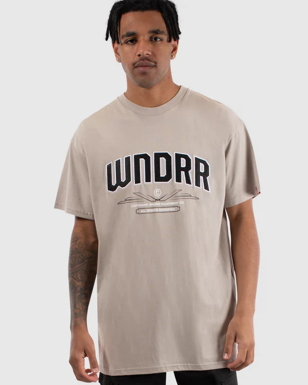 WNDRR VALIANT CUSTOM FIT TEE - STONE - Image 3