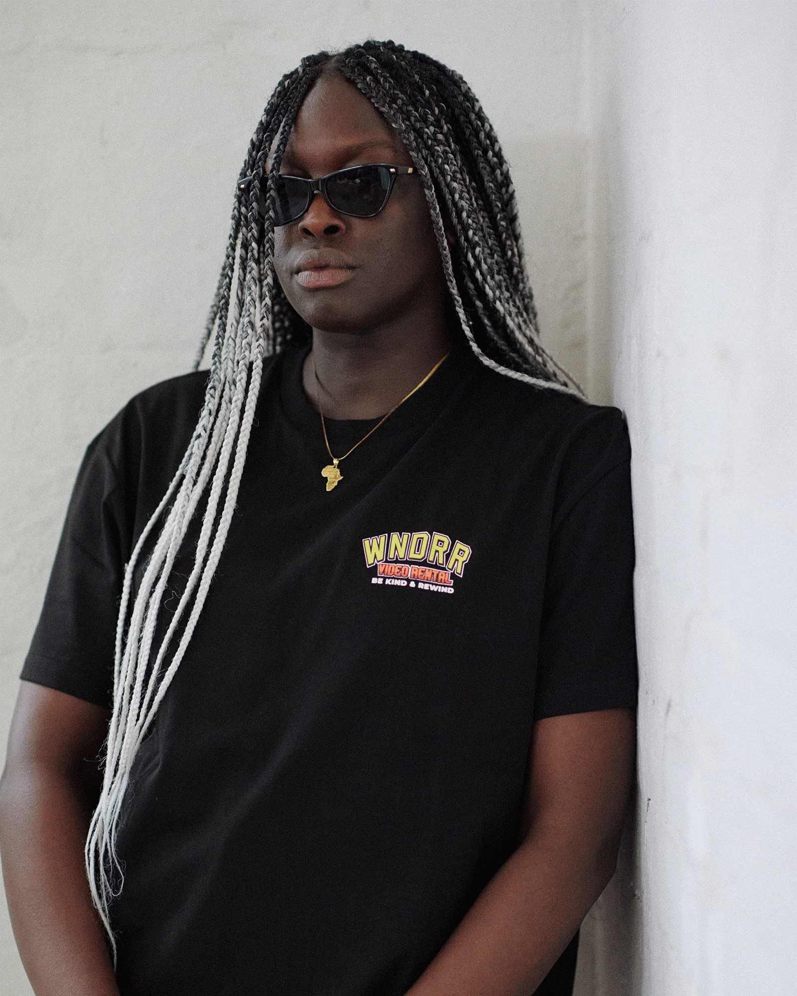 WNDRR Video Rental Box Fit Tee - Black - Image 2