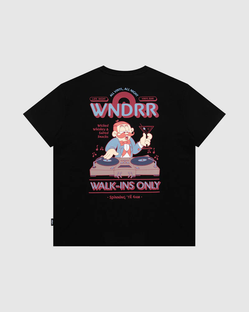 WNDRR Vinyl Bar Box Fit Tee - Black - Image 5