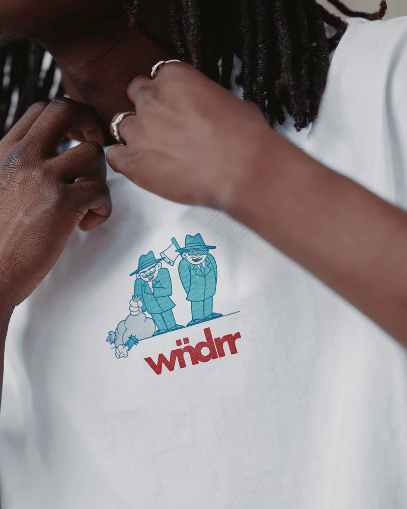 WNDRR WASTE MANAGEMENT BOX FIT TEE - WHITE - Image 4