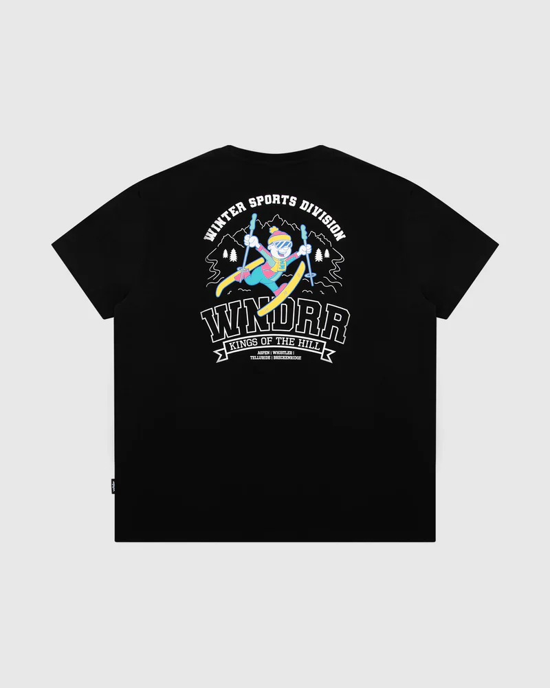 WNDRR Winter Sport Box Fit Tee - Black - Image 3