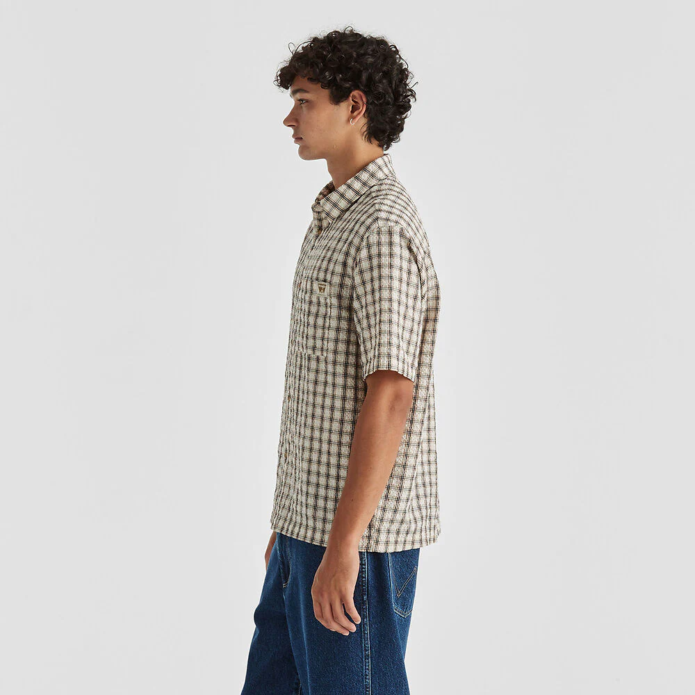 WRANGLER 903099 Boxcar Short Sleeve Shirt - Tan - Image 3
