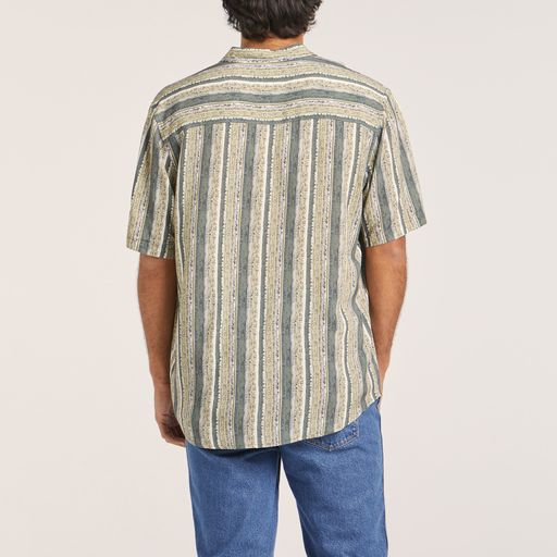 WRANGLER GARAGELAND 902601 SHIRT - Fern Stripe - Image 4